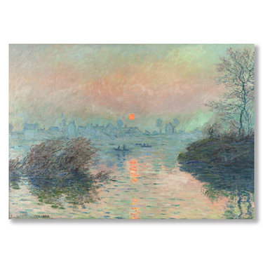 Sun setting on the Seine at Lavacourt Claude Monet Il mio negozio