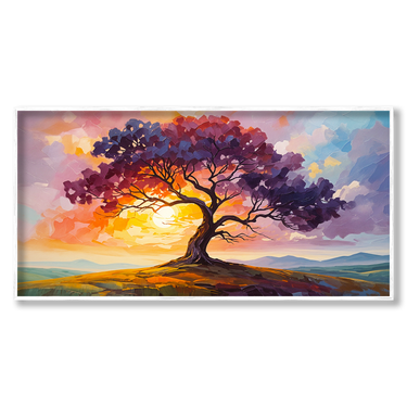 Alba Eterna – Quadro su tela astratto fiori moderno orizzontale