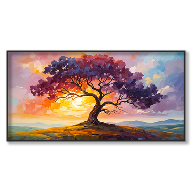 Alba Eterna – Quadro su tela astratto fiori moderno orizzontale