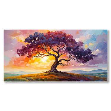 Alba Eterna – Quadro su tela astratto fiori moderno orizzontale