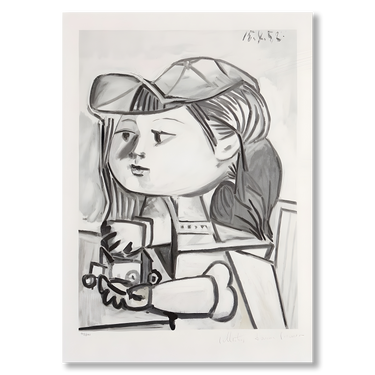 Bambina Picasso – Quadro su tela riproduzione d'arte donna verticale