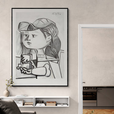 Bambina Picasso – Quadro su tela riproduzione d'arte donna verticale