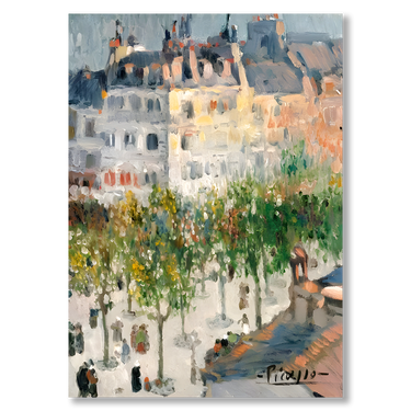 Boulevard de Clichy Picasso – Quadro su tela riproduzione d'arte verticale