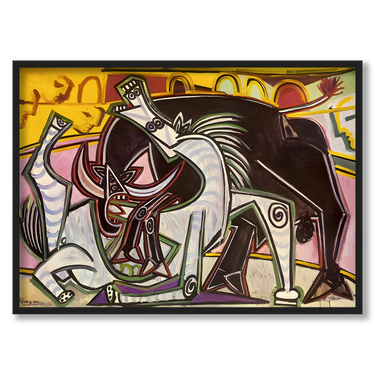 Bullfight Picasso – Quadro su tela riproduzione d'arte orizzontale