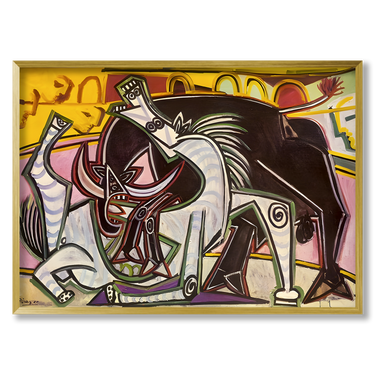 Bullfight Picasso – Quadro su tela riproduzione d'arte orizzontale
