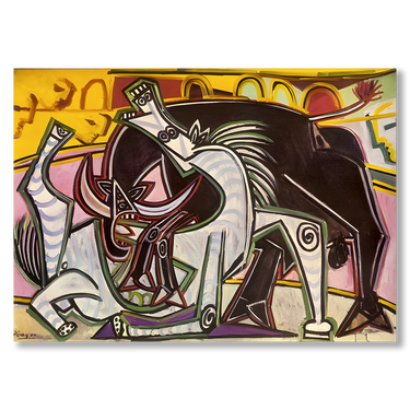 Bullfight Picasso – Quadro su tela riproduzione d'arte orizzontale