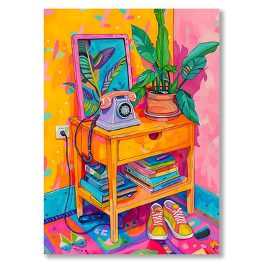 Caos Organizzato – Quadro su tela pop art moderno verticale