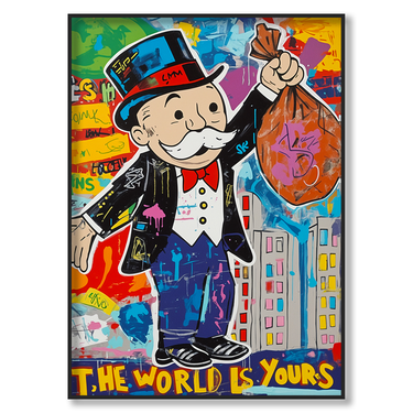 Capitalismo Pop – Quadro su tela pop art street art moderno verticale