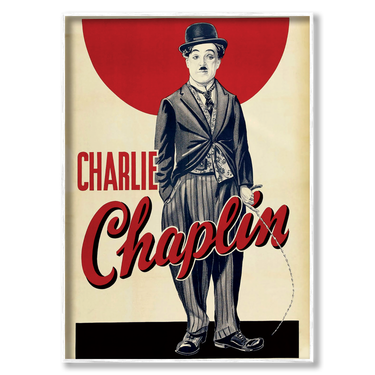 Charlot – Quadro su tela pop art street art moderno verticale