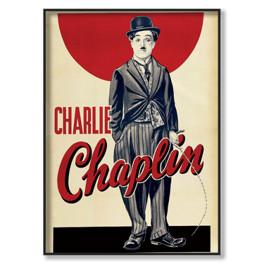 Charlot – Quadro su tela pop art street art moderno verticale
