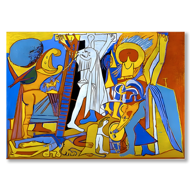Crocifissioni Picasso – Quadro su tela riproduzione d'arte orizzontale