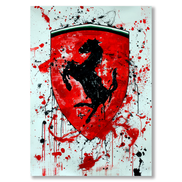 Cuore Rampante – Quadro su tela pop art moderno verticale