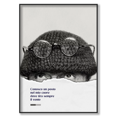 Mistero negli Occhi – Quadro su tela musica verticale