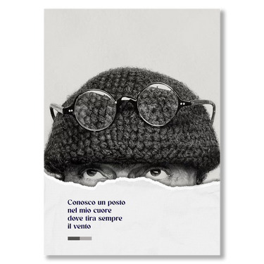 Mistero negli Occhi – Quadro su tela musica verticale