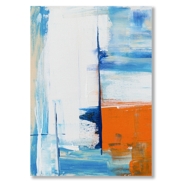 Dinamiche di colore – Quadro su tela astratto moderno verticale