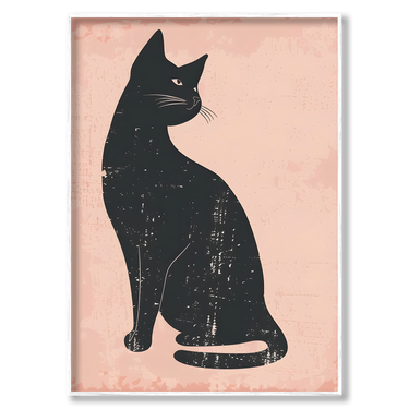 Eleganza Nera – Quadro su tela pop art animali moderno verticale