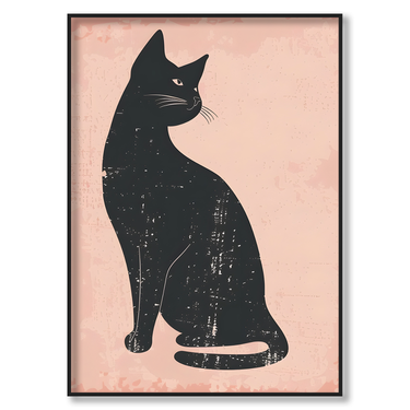 Eleganza Nera – Quadro su tela pop art animali moderno verticale