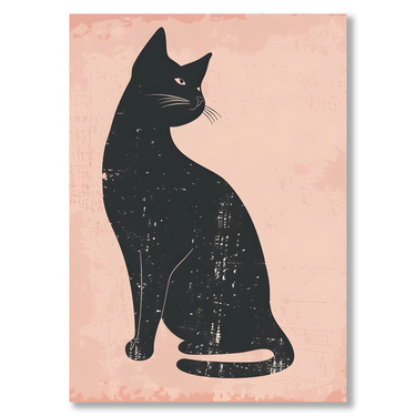 Eleganza Nera – Quadro su tela pop art animali moderno verticale