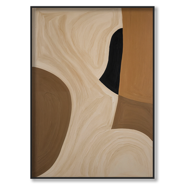 Essenza di Terra – Quadro su tela astratto moderno verticale