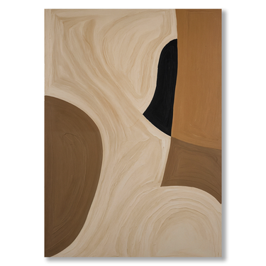 Essenza di Terra – Quadro su tela astratto moderno verticale