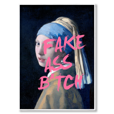 Falso Originale – Quadro su tela astratto pop art moderno verticale