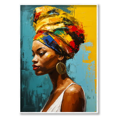 Fiera Bellezza – Quadro su tela astratto donna moderno verticale