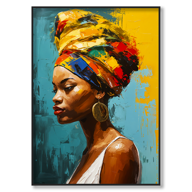 Fiera Bellezza – Quadro su tela astratto donna moderno verticale