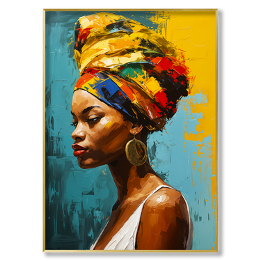 Fiera Bellezza – Quadro su tela astratto donna moderno verticale