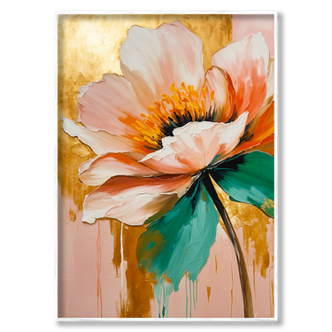 Fiore d’aurora – Quadro su tela fiori verticale
