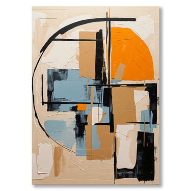 Frammenti di Spazio – Quadro su tela astratto moderno verticale