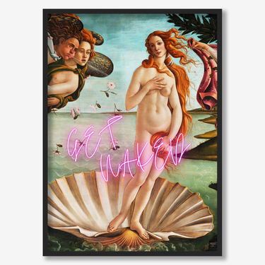 Get naked – Quadro su tela pop art geometrico moderno verticale