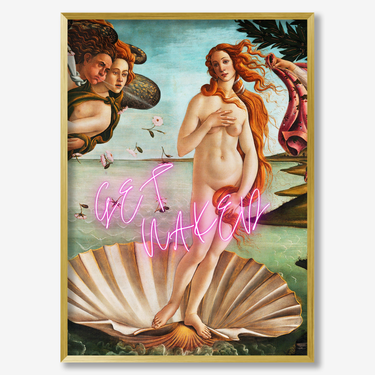 Get naked – Quadro su tela pop art geometrico moderno verticale