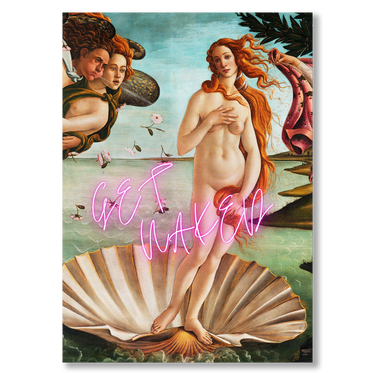 Get naked – Quadro su tela pop art geometrico moderno verticale