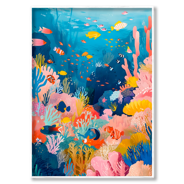 Giardino del Mare – Quadro su tela pop art moderno verticale