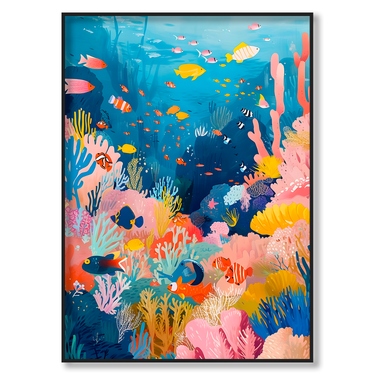 Giardino del Mare – Quadro su tela pop art moderno verticale
