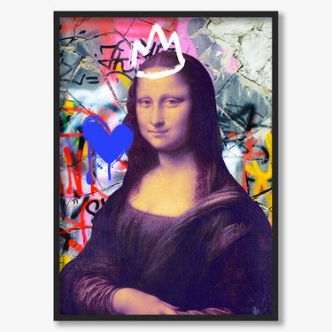 Gioconda PoP – Quadro su tela pop art geometrico moderno verticale