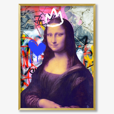 Gioconda PoP – Quadro su tela pop art geometrico moderno verticale