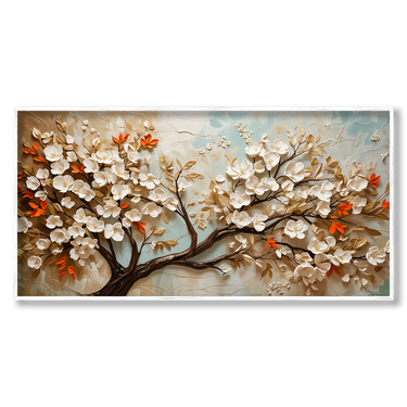 Il Canto dei Rami – Quadro su tela astratto fiori moderno orizzontale