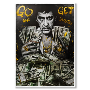 Il Prezzo del Successo – Quadro su tela pop art street art moderno verticale
