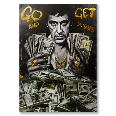 Il Prezzo del Successo – Quadro su tela pop art street art moderno verticale