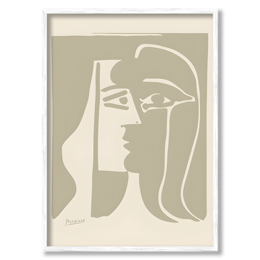 Introspezione Picasso – Quadro su tela riproduzione d'arte donna verticale