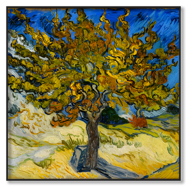L'albero di gelso, Van Gogh – Quadro su tela riproduzione d'arte quadrato