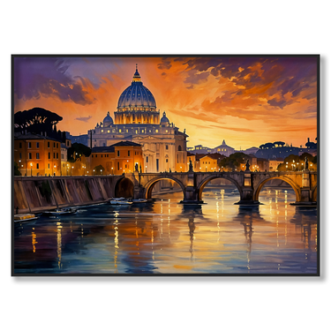 La Grande Bellezza – Quadro su tela astratto paesaggio moderno orizzontale