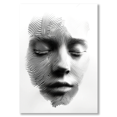 Linee di Vuoto – Quadro su tela astratto moderno verticale