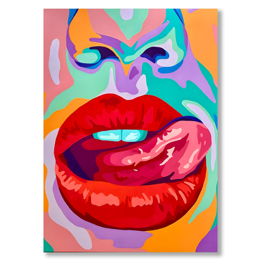 Lust in Colors – Quadro su tela fiori verticale
