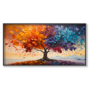 Metamorfosi – Quadro su tela astratto fiori moderno orizzontale