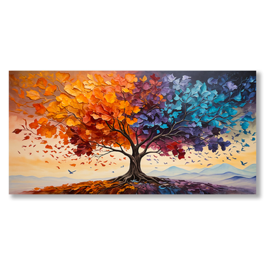 Metamorfosi – Quadro su tela astratto fiori moderno orizzontale