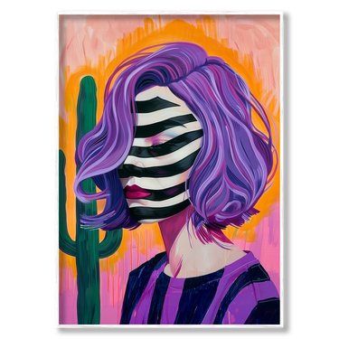 Mirage Striato – Quadro su tela astratto pop art moderno verticale