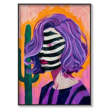 Mirage Striato – Quadro su tela astratto pop art moderno verticale