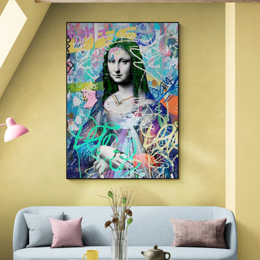 Urbanflow – Quadro su tela pop art geometrico moderno verticale